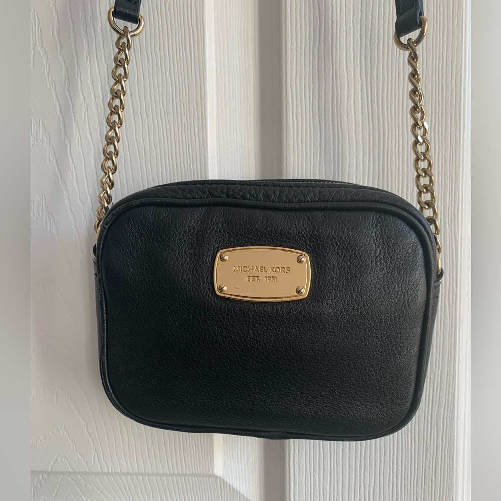 Michael Kors Small Black Leather Crossbody